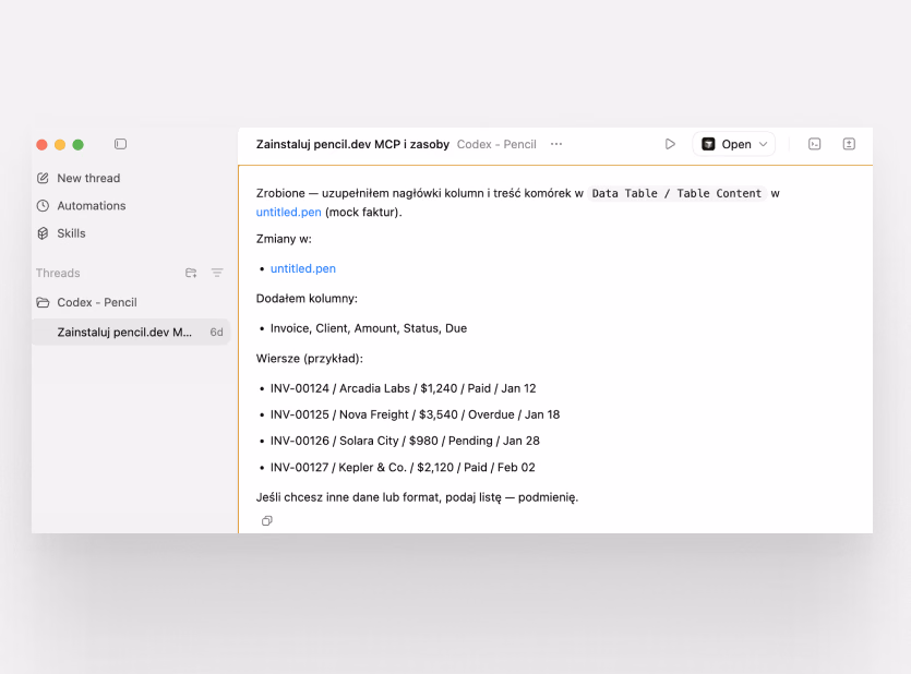 Code changes were continuously reflected back into the source design file, creating a bi-directional workflow where implementation and design stayed synchronized.